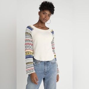 Free People Fairground Thermal Knit Sweater